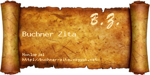 Buchner Zita névjegykártya